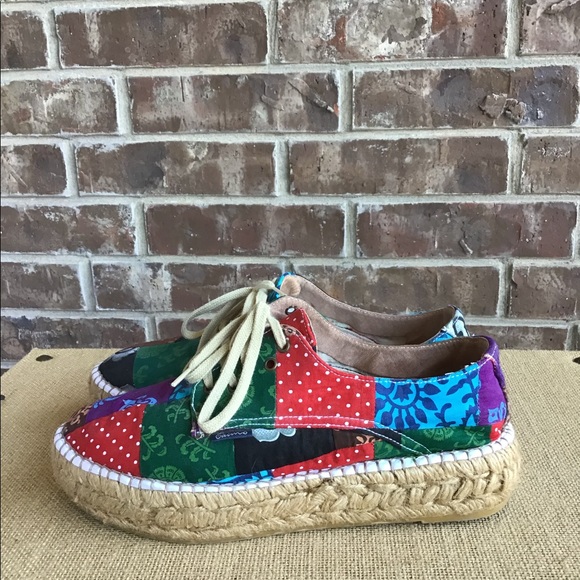 Gaimo Handmade Patchwork Espadrilles - Picture 3 of 8